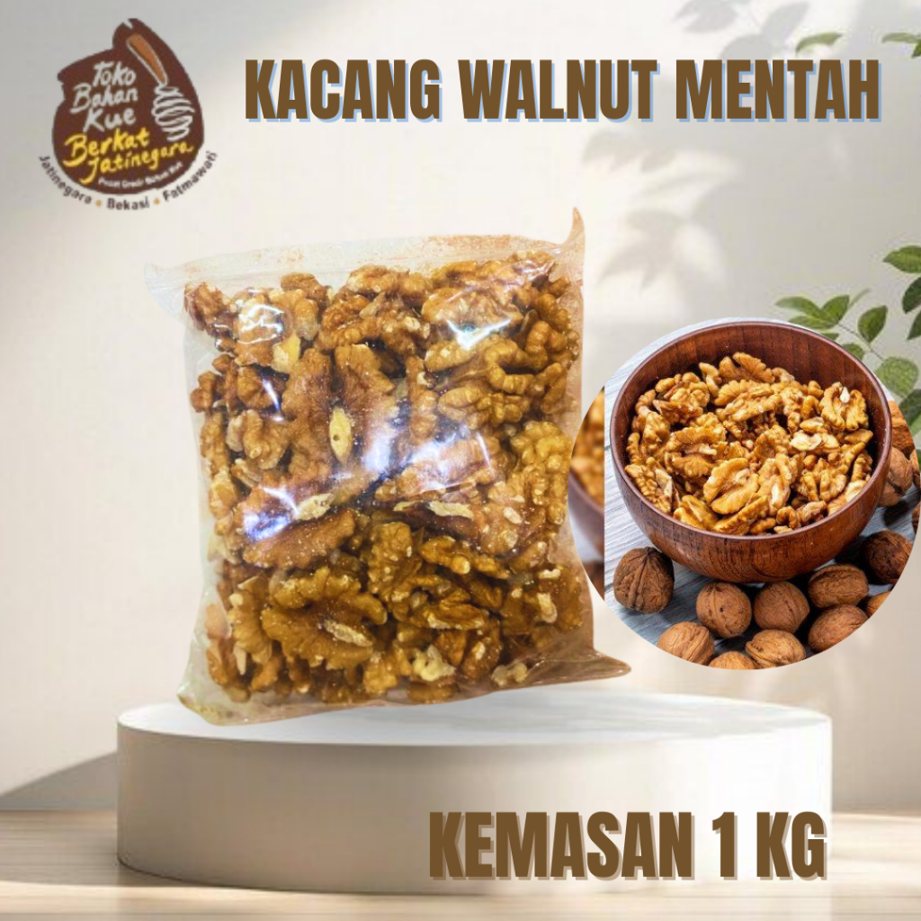 

KACANG WALNUT KEMASAN REPACK 1 KG / KACANG OTAK / KACANG WALNUT ROASTED KEMASAN