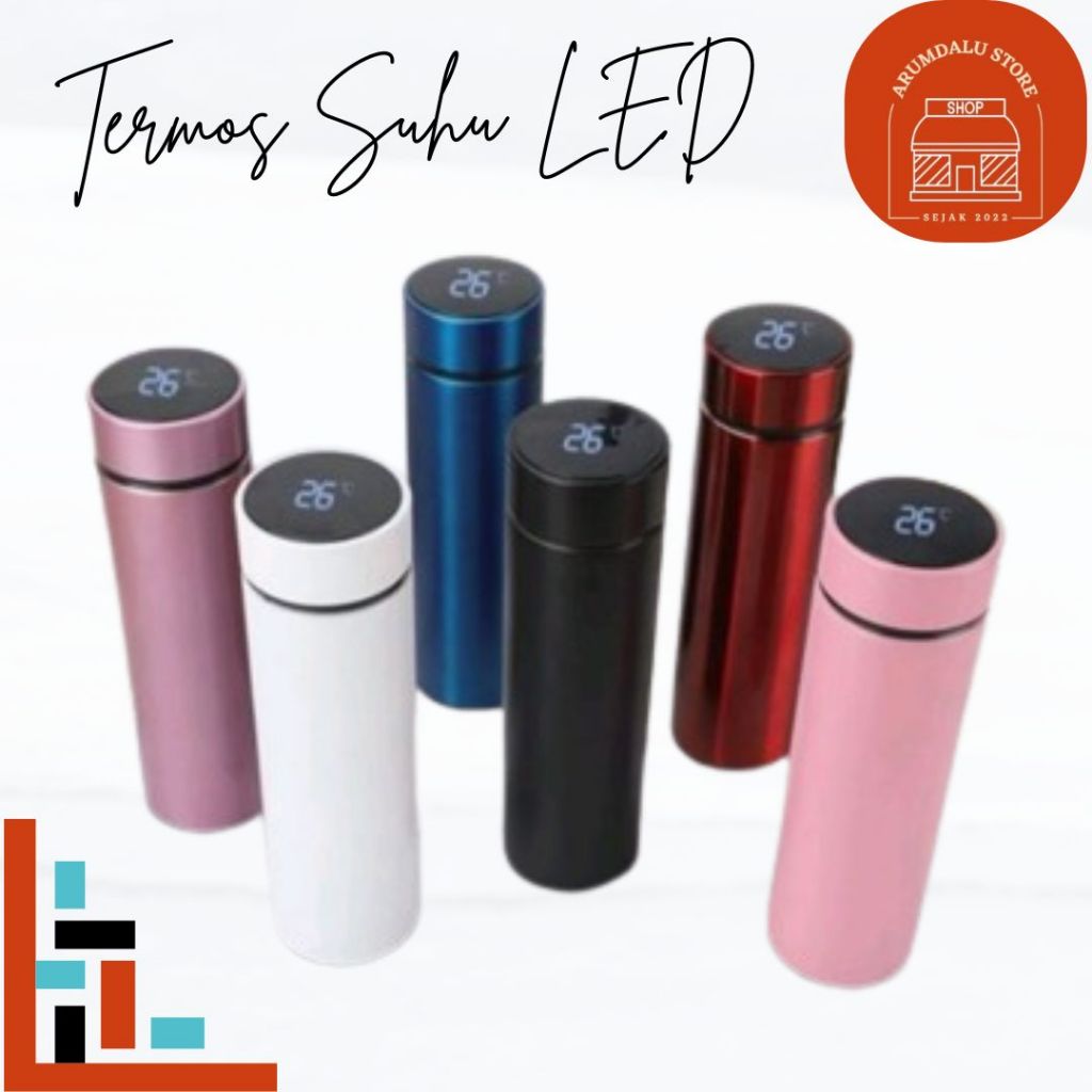 SMART CUP LED TEMPERATURE DISPLAY TERMOS SUHU 500ML