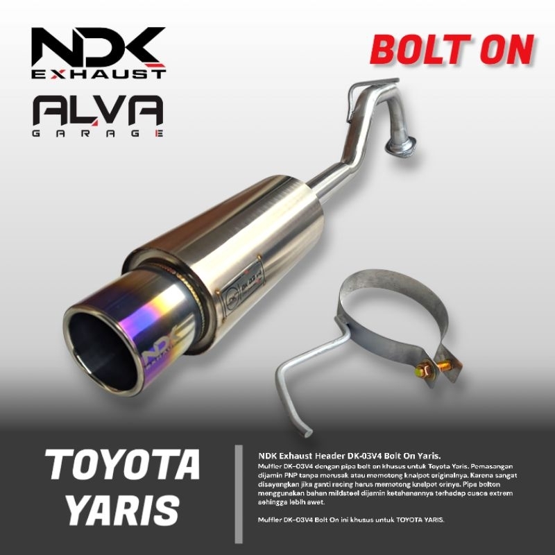 Knalpot Mobil Yaris NDK Exhaust Knalpot Bolton Yaris Bapao Yaris Lele Yaris Heykers Yaris Joker Yari
