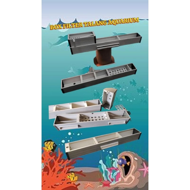 Box filter aquarium top filter talang 50 cm