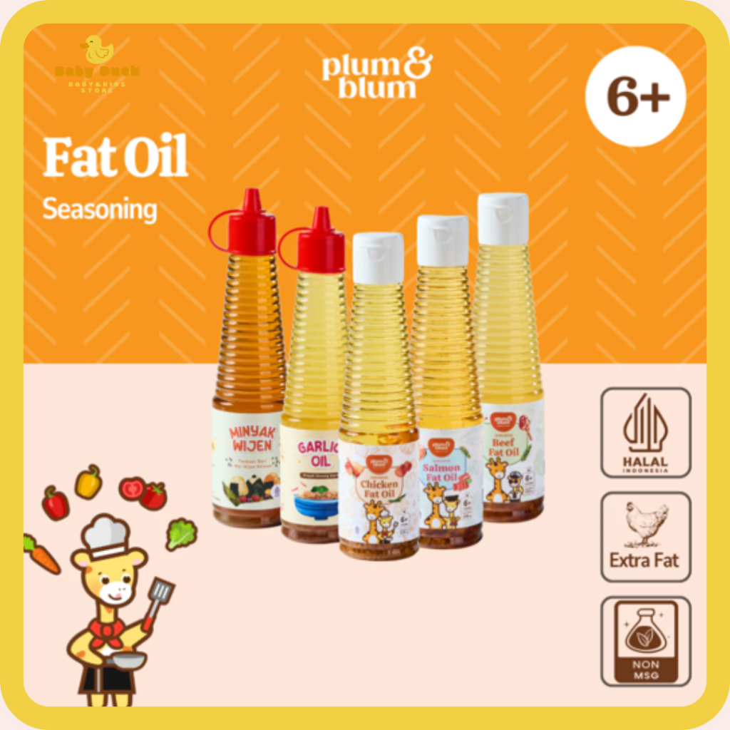 

Plum & Blum Chicken Fat Oil Beef Fat Oil Minyak Mpasi BB Booster - 140 ml Minyak Memasak Mpasi Minyak Untuk Mpasi