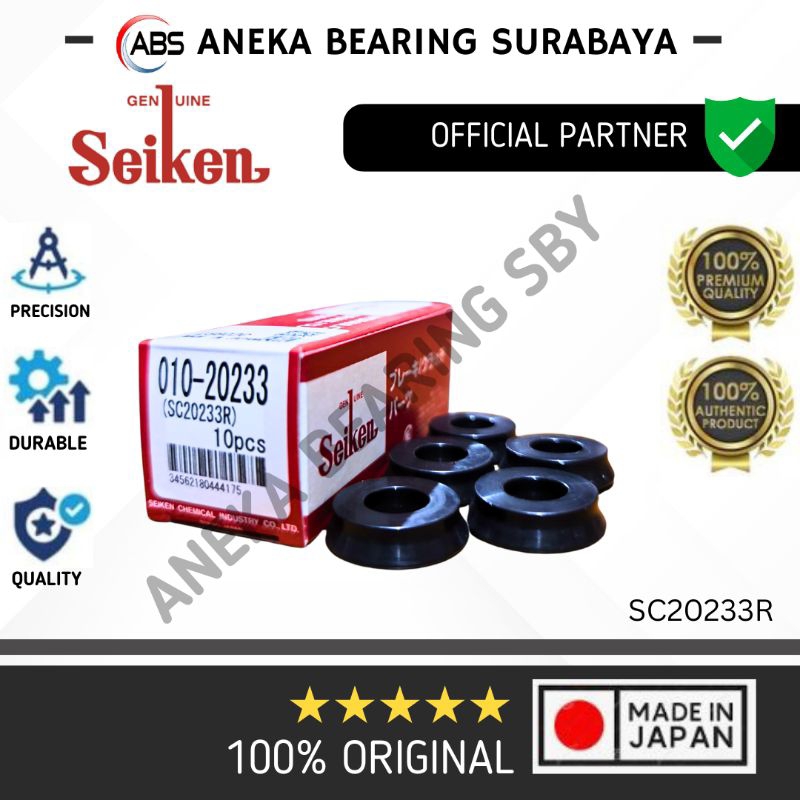 KARET REM BELAKANG ESCUDO APV LAMA SC20233R SEIKEN JAPAN ORIGINAL UKURAN 010-20233 (HARGA 1KOTAK ISI