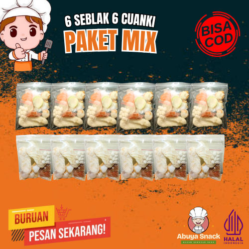 

Paket Mix Hemat 6 Seblak 6 Cuanki Komplit Dengan Limo