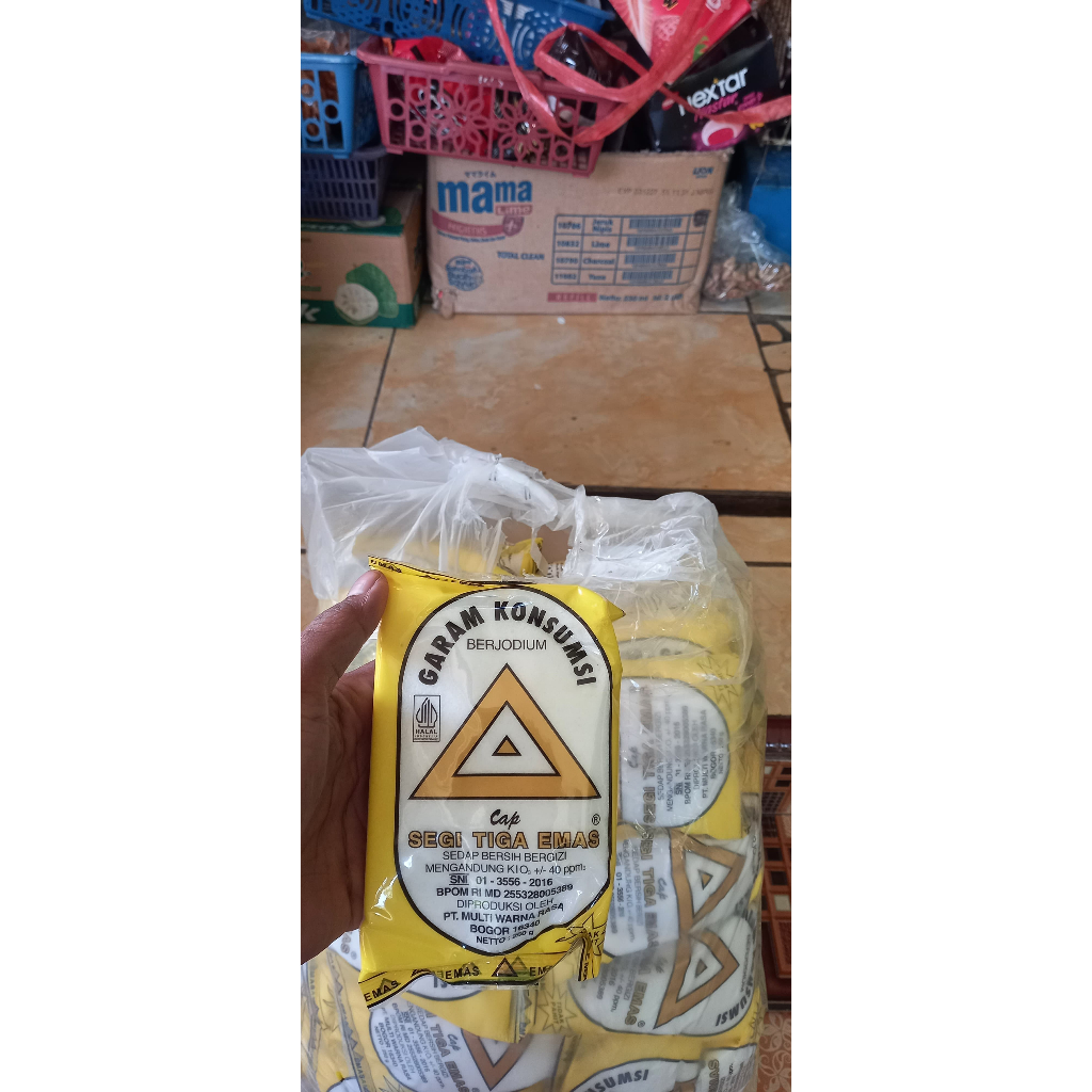 

Garam Dapur Cap Segitiga Emas 250gr Halus Putih Bersih MURAH