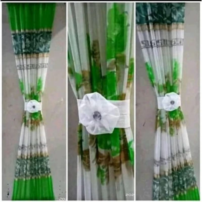 gorden pita/gorden kupu-kupu minimalis motif bunga