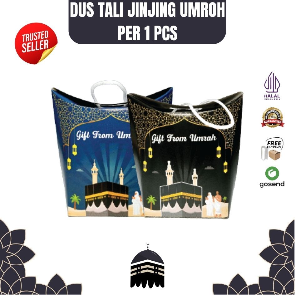 

kardus paper bag dus teng-teng dus tali / jinjing dus oleh oleh haji dan umroh premium per 1 pcs