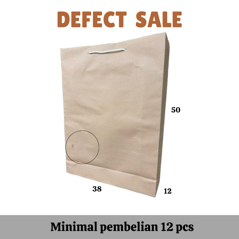 

Paperbag BS (Buket Jumbo) Defect sale, tas kertas murah, P38 L12 T50