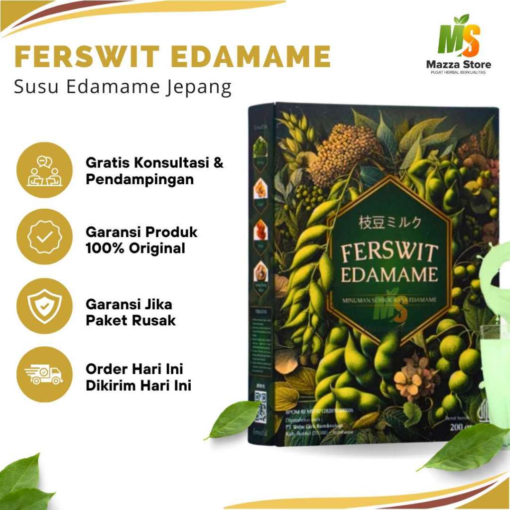 

Ferswit Edamame Susu Edamame Jepang Untuk Asam Urat Tulang Dan Nyeri Sendi 200 Gram / Ferswit Edamame
