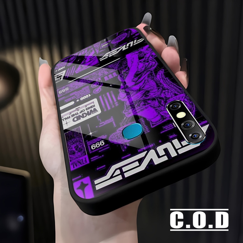Qua Case Softcase Hp Infinix NOTE 8 Terbaru Case kaca kilau glosy -softcase infinix - case RG84