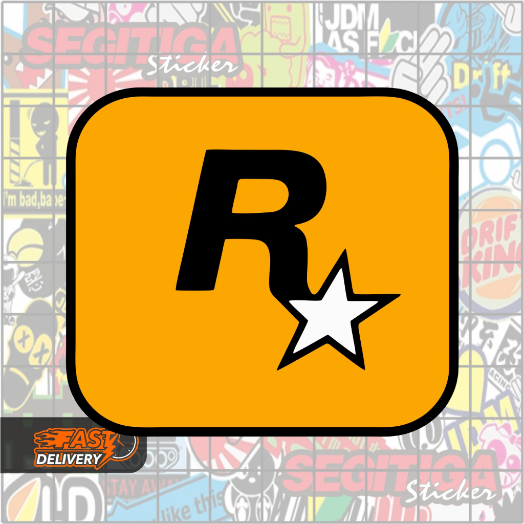 

Sticker LOGO ROCKSTAR Ukuran 5.5 x 5 Cm