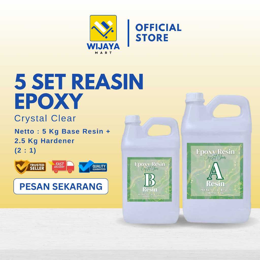 Epoxy Resin / Epoxy Resin Bening 5 SET / Epoxy