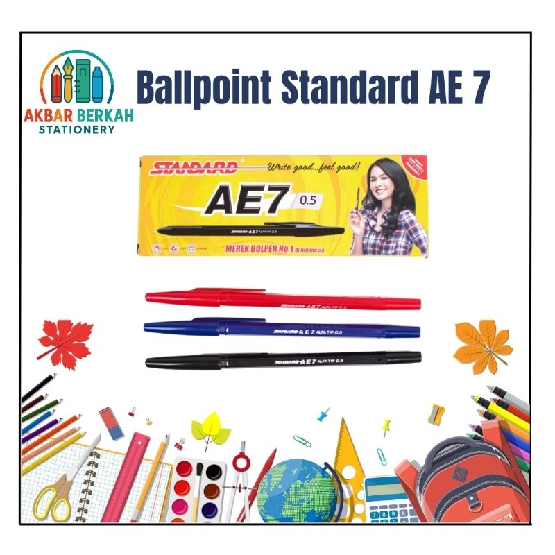 

Ballpoint Standard AE 7 0.5 Isi 12 Pcs