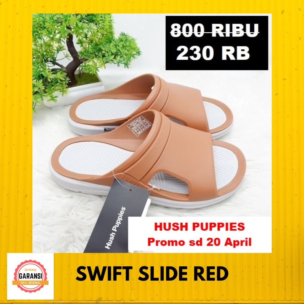Sandal pria HUSH PUPPIES seri SWIFT SLIDE original sale 100%
