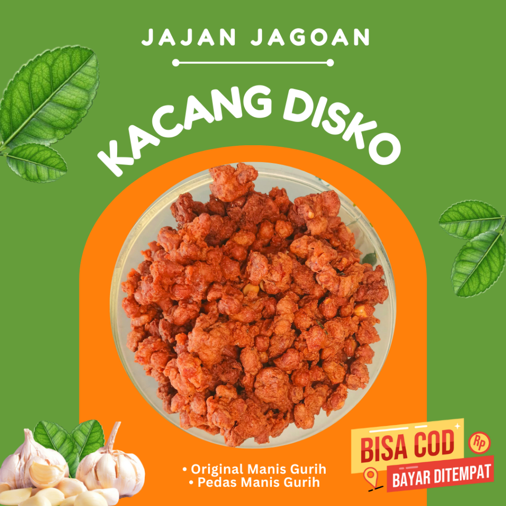 

Kacang Kribo / Kacang Disco Daun Jeruk 500g - 800g - Renyah, Original dan Pedas Gurih