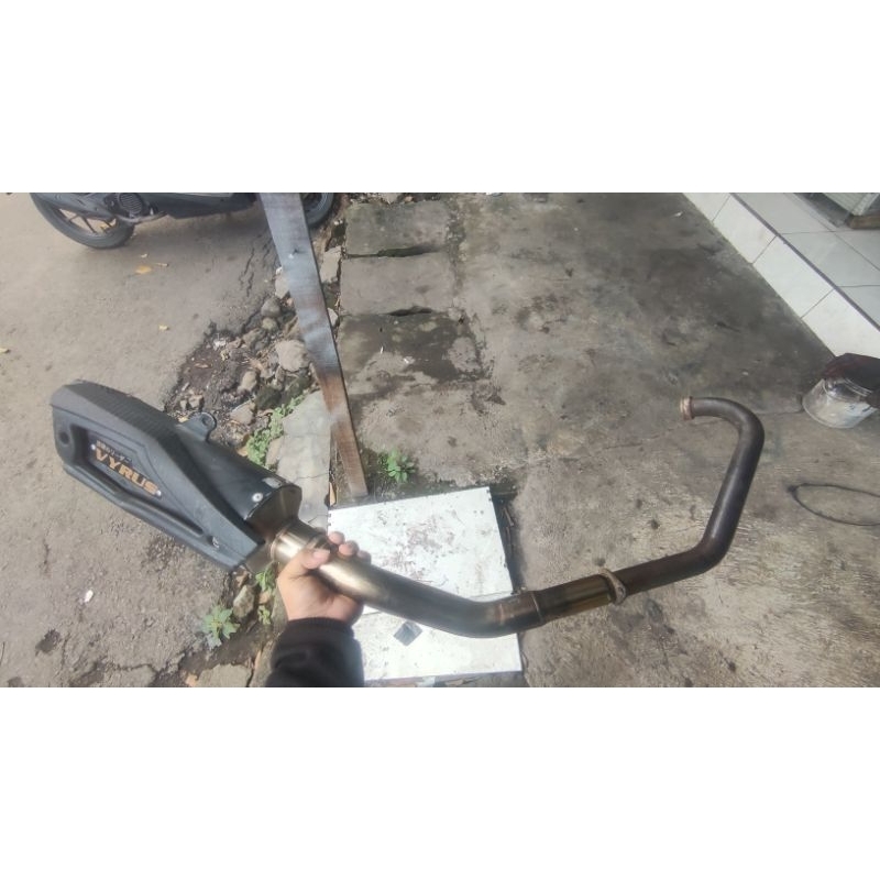 knalpot fullsytem vyrus cbr150 cb150 sonic150