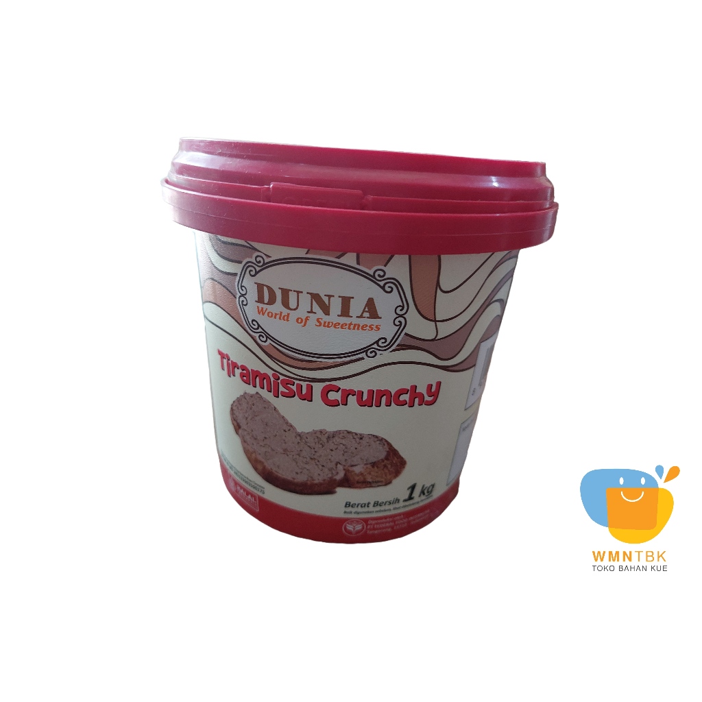 

DUNIA Spread Crunchy 1kg VARIAN TIRAMISU, MILK & CHEESE