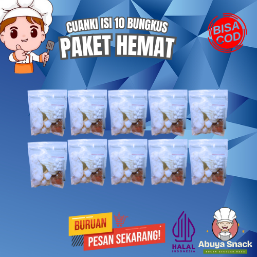 

Cuanki Isi 10 Bungkus Komplit Dengan Limo Termurah