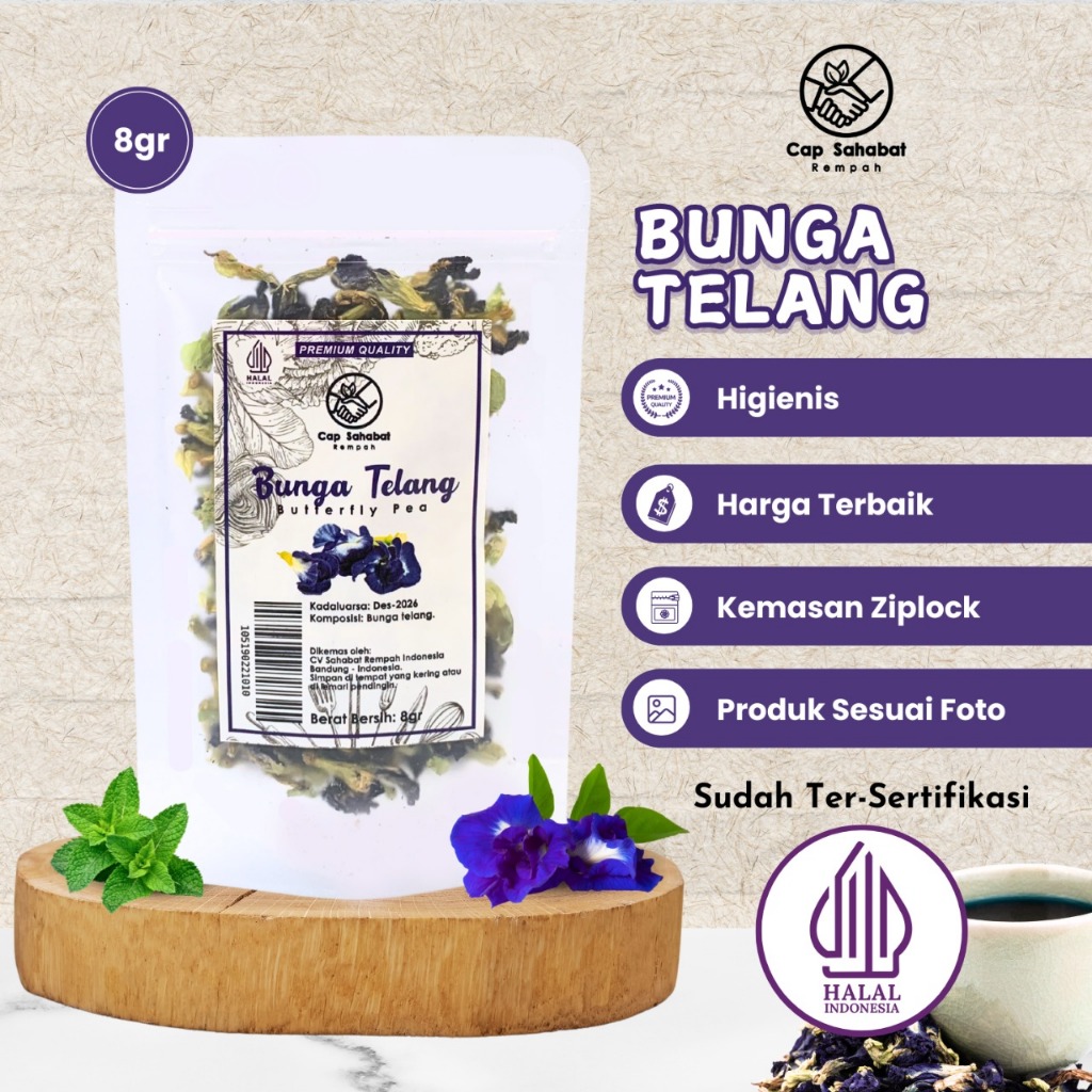 

Teh Bunga Telang Kering / Dried Butterfly Pea / Tisane / Artisan Tea / Flower Tea / Teh Bunga / Tea Blend 100% PREMIUM