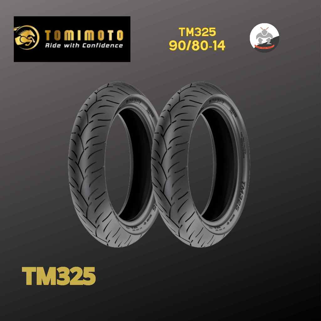 Ban Motor TOMIMOTO TM 325 size 90/80 R14 - Tubeless Ban Belakang BEAT,SCOOPY,VARIO 125/150,MIO,FINO