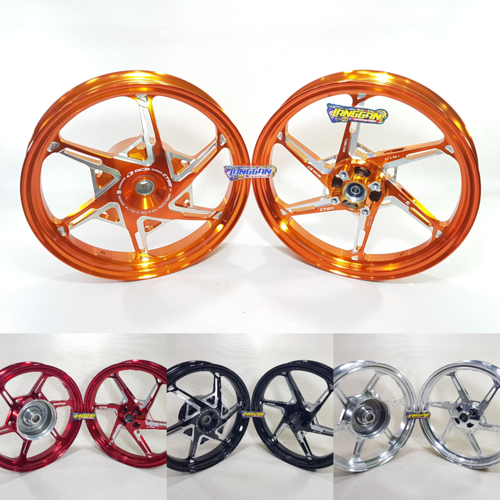 Velg Pelek Racing RCB CT600 Beat Scoopy Spacy Genio Vario 110 125 150 CNC Casting Rim CT 600