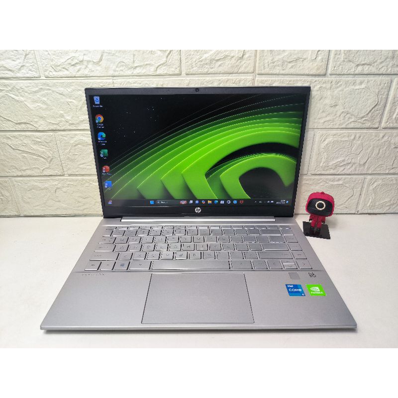 HP Pavilion Laptop 14-dv0xxx Core i5-1135G7 16GB 512GB Dual VGA IrisXe+NVIDIA MX450 FHD IPS Siap Pak