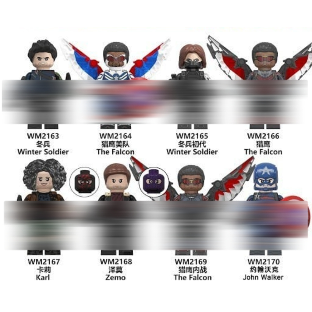 WM6117 FALCON WINTER SOLDIER CAPTAIN AMERICA Action Figure Brick Mainan Edukasi DIY