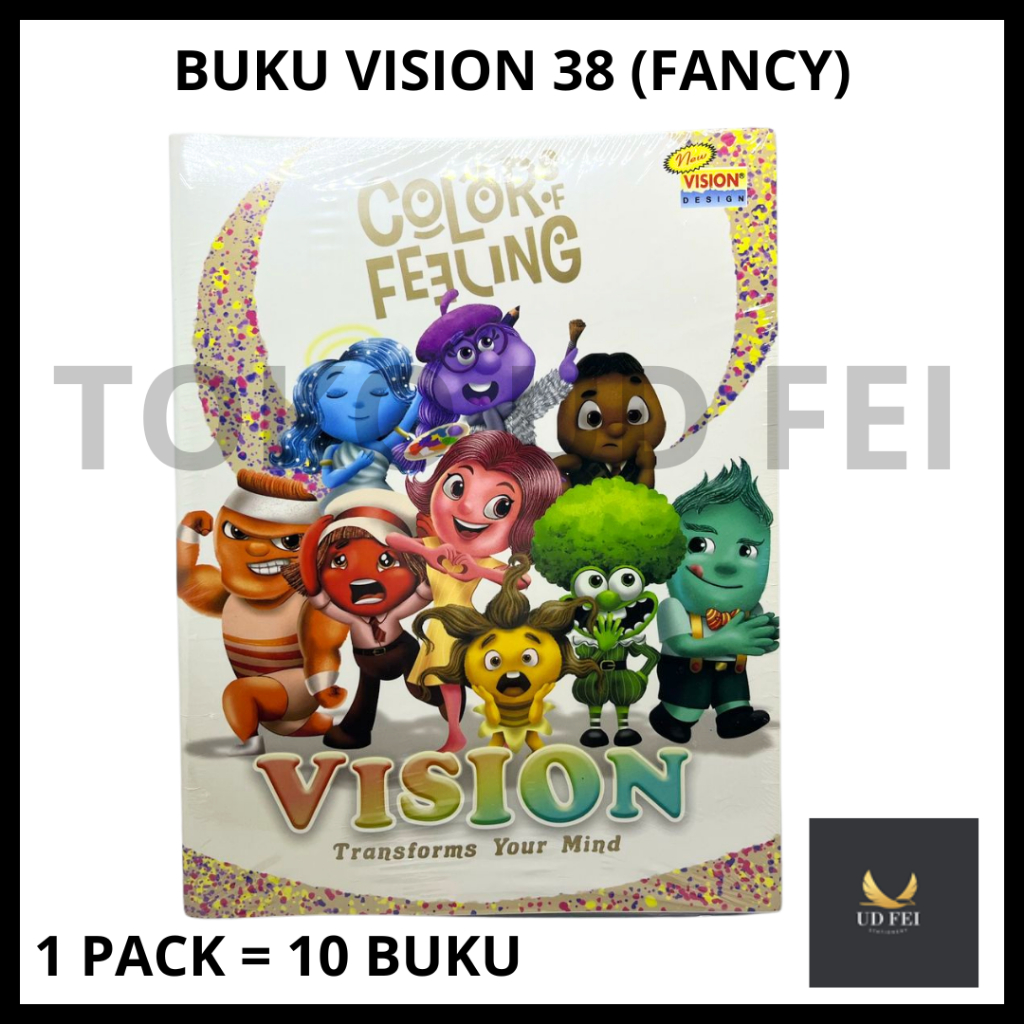 

(1 PACK= 10 BUKU) Buku Tulis Vision isi 38/ Buku Vision 38/ Buku Tulis isi 38/ Buku Tulis Murah