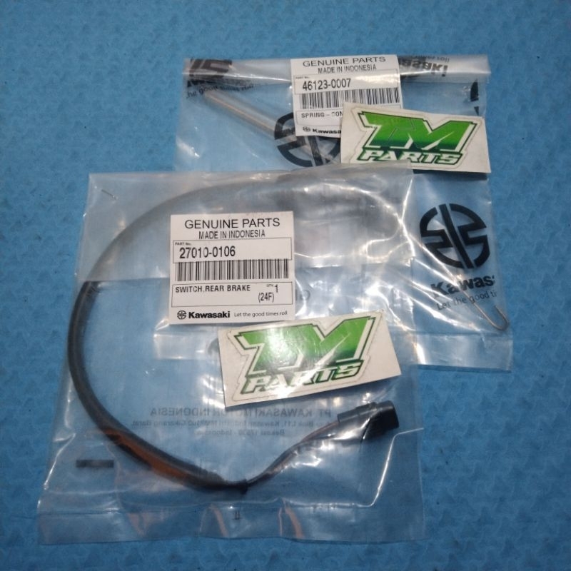 switch swit rem belakang plus per switch rem klx 150 original Kawasaki