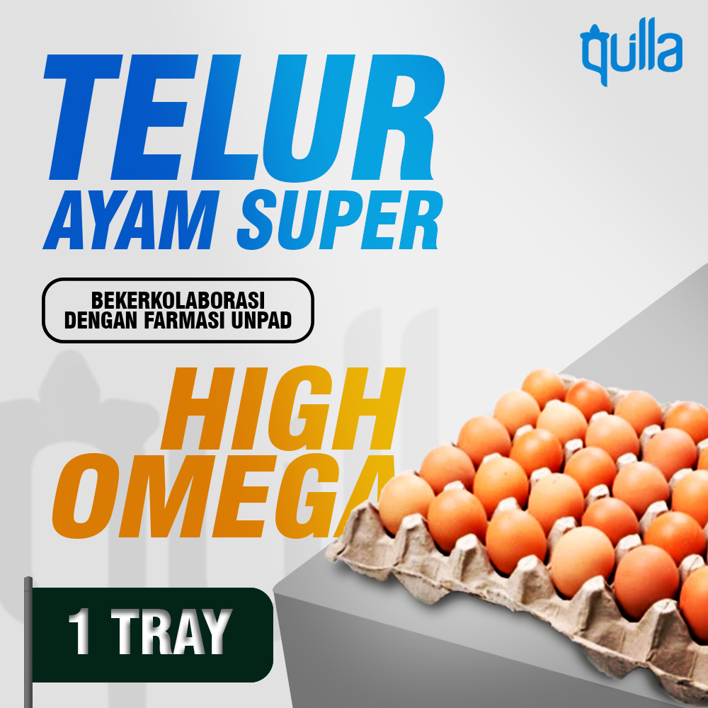 

Quilla Eggs Telur Tinggi Omega Organik Yolk Orange (1 Tray)