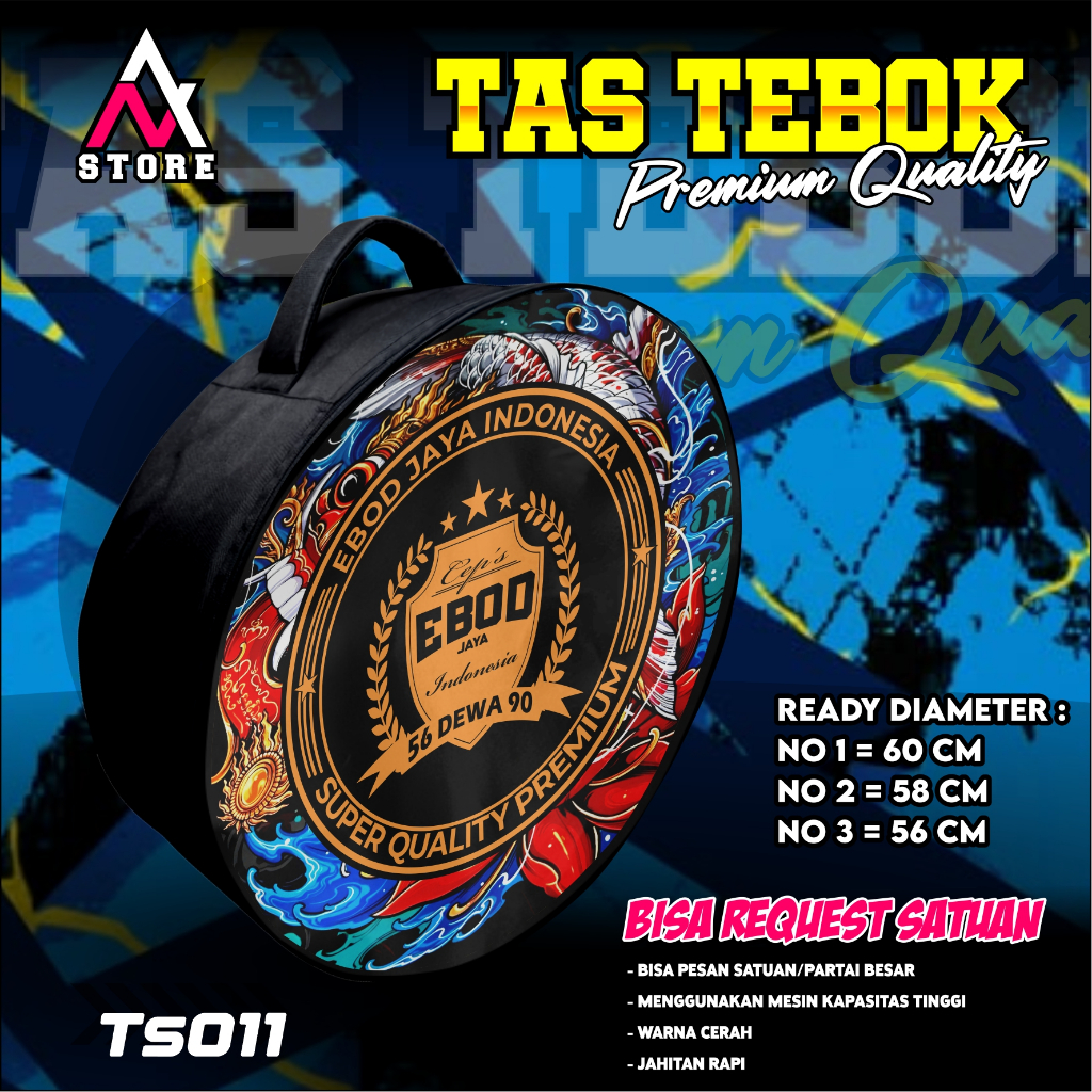 tas tebok murai motif EBOD JAYA ransel gendong jinjing bawa tebok sangkar murai printing