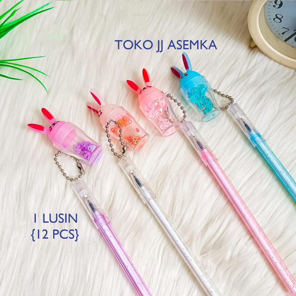 

12 PCS PULPEN GANTUNGAN BOBA KUCING LUCU UNIK KARAKTER ALAT TULIS SEKOLAH TERMURAH COD