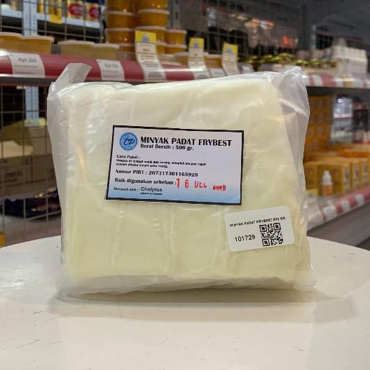 

Minyak padat frybest 1kg 500gr Repack