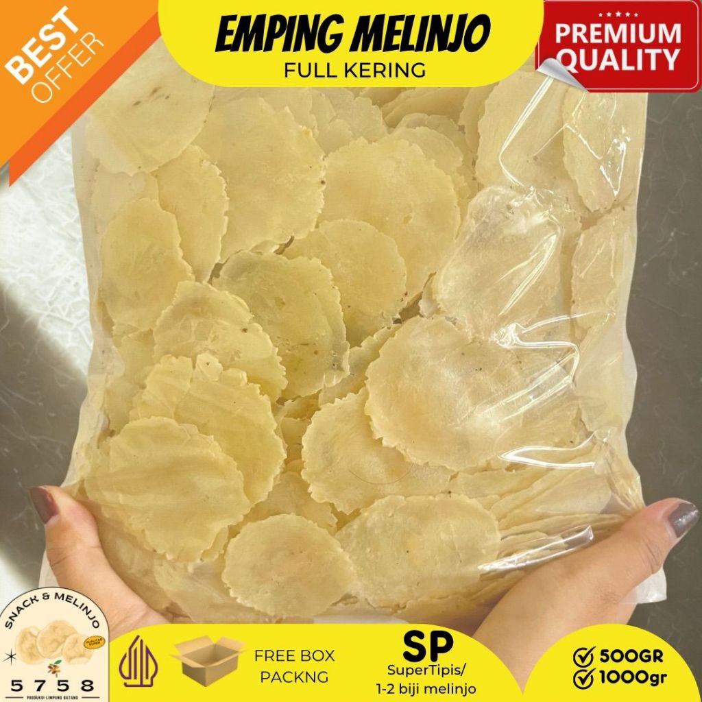 

Emping melinjo FULL KERING KUALITAS SUPER
