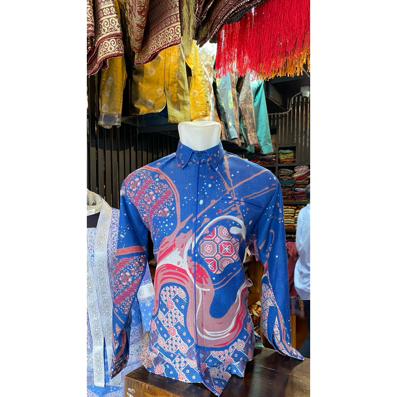 Kemeja Batik Lengan Panjang Pria - Kasih Ibu Palembang