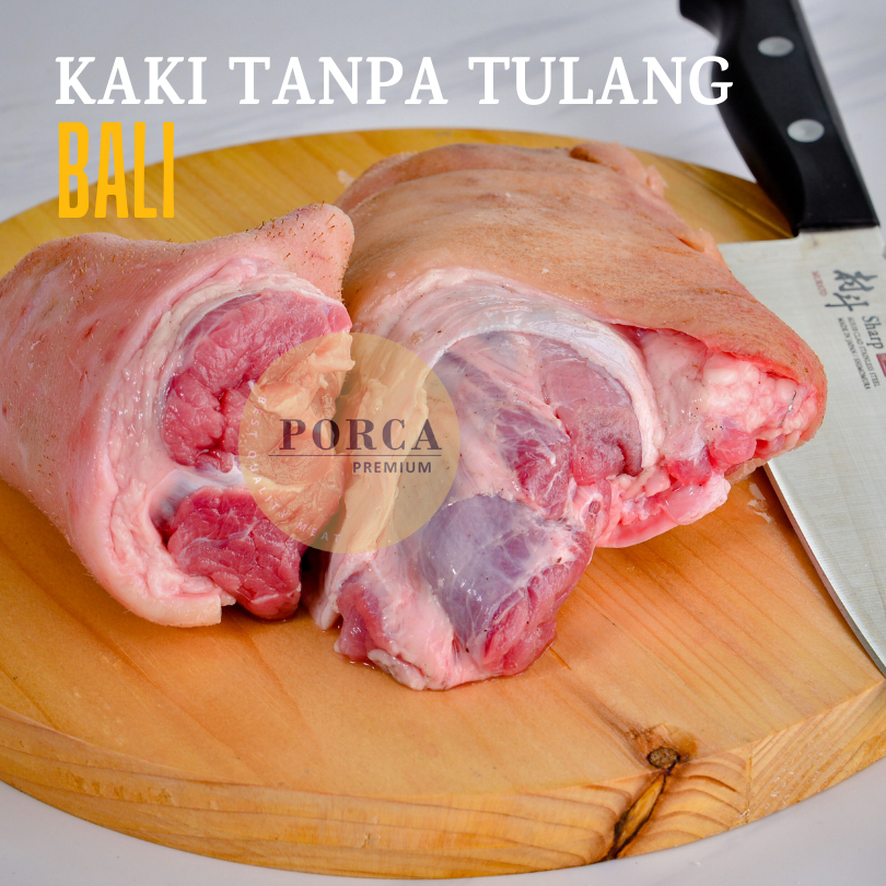 

Kaki Babi Bali Utuh Tanpa Tulang Pork Leg Boneless