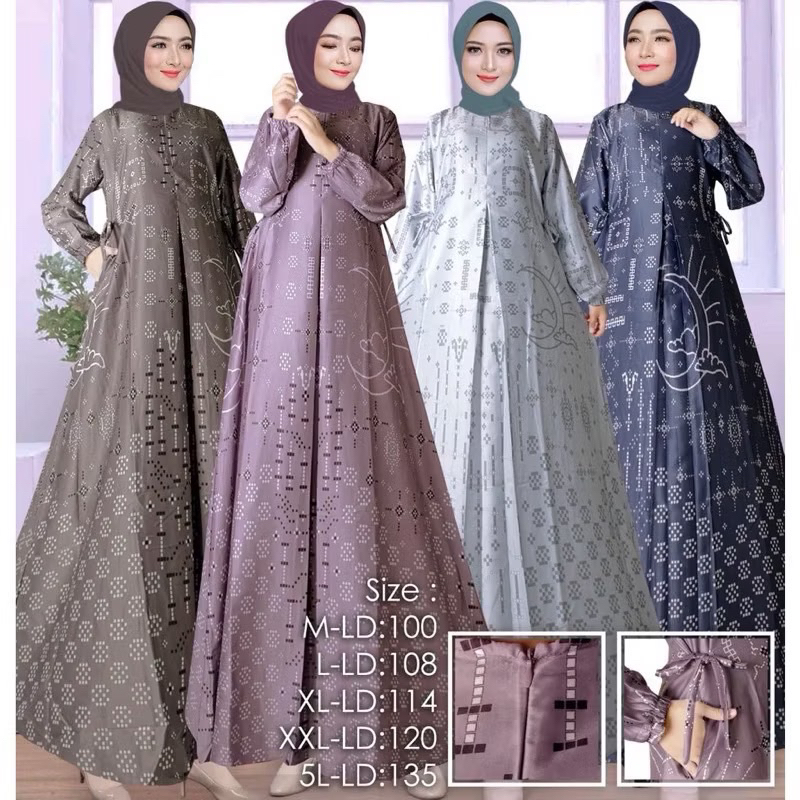 TERBARU//GAMIS MAXMARA SILK PREMIUM / GAMIS SILK TERBARU / GAMIS SILK JUMBO // GAMIS SILK RAISA