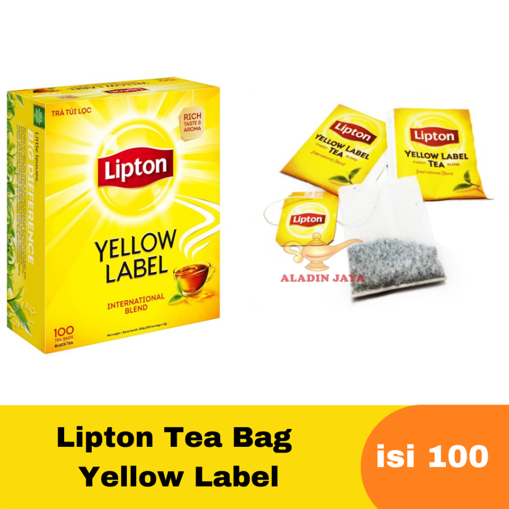 

Lipton Tea Bag Yellow Label isi 100