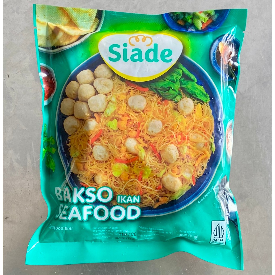 

Siade Bakso Ikan Seafood 500gr / Olahan Ikan Stick Seafood / Stik Seafood