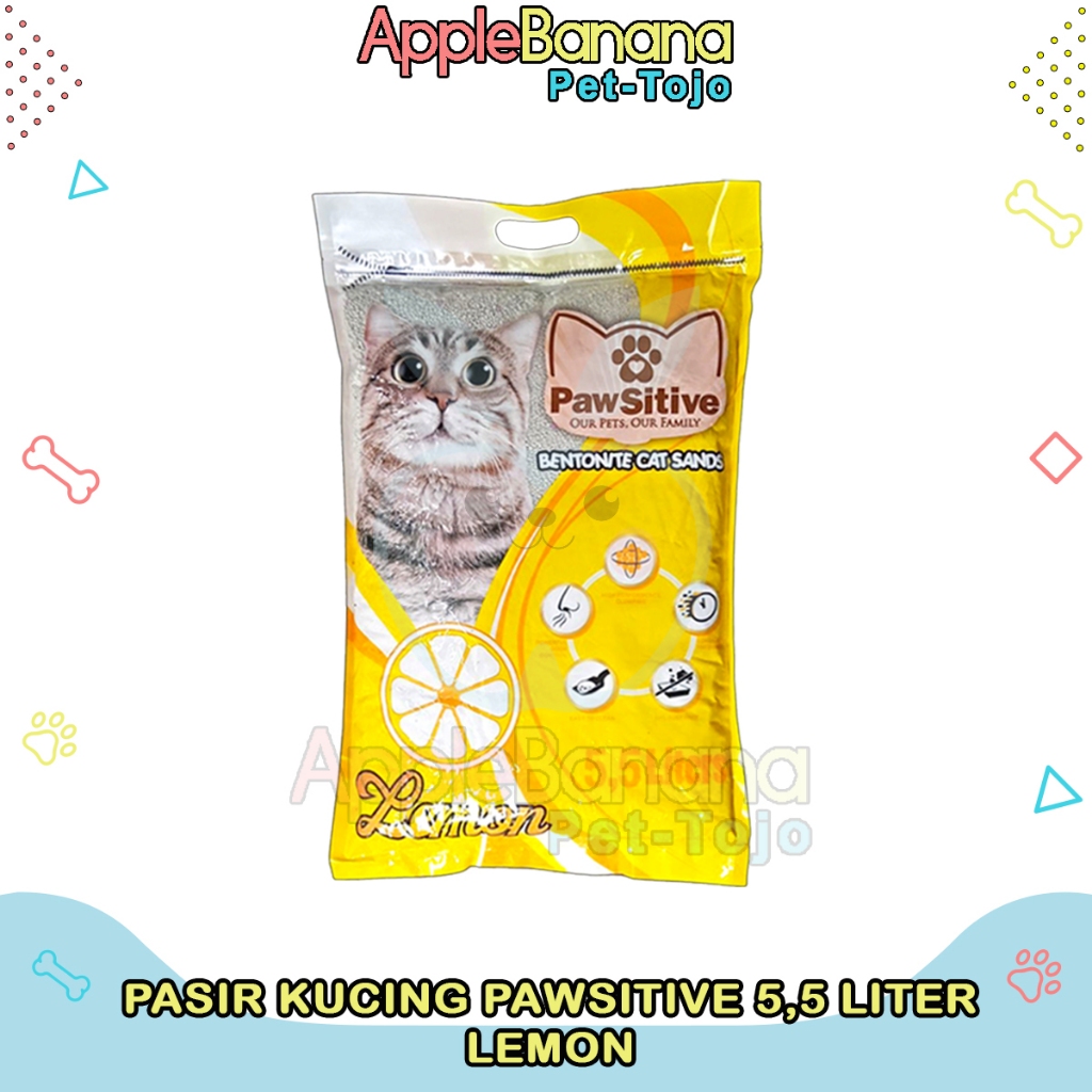 Mantulbee Pasir Kucing Gumpal Wangi Pawsitive 5.5 Liter - Pasir Kucing Pawsitive 5,5 L