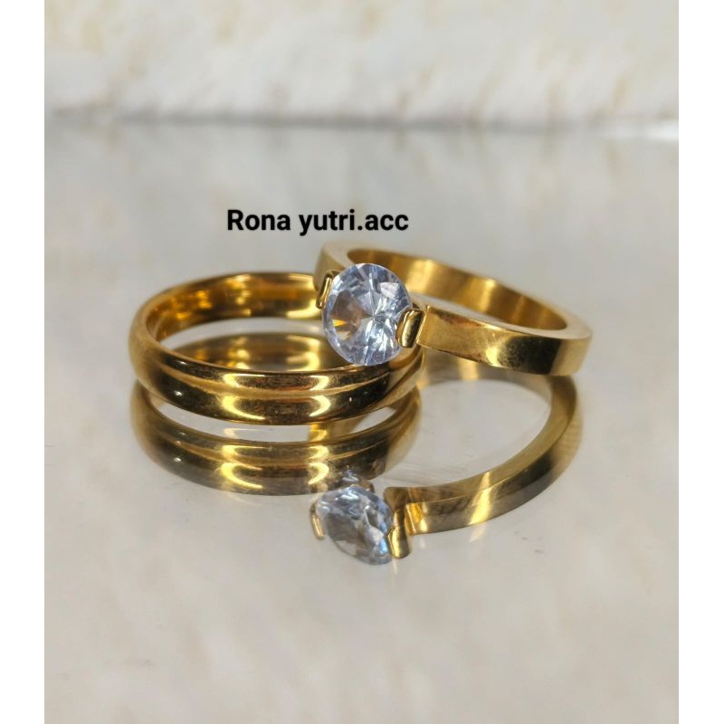 cincin nikah, tunangan, couple polos dan pertama