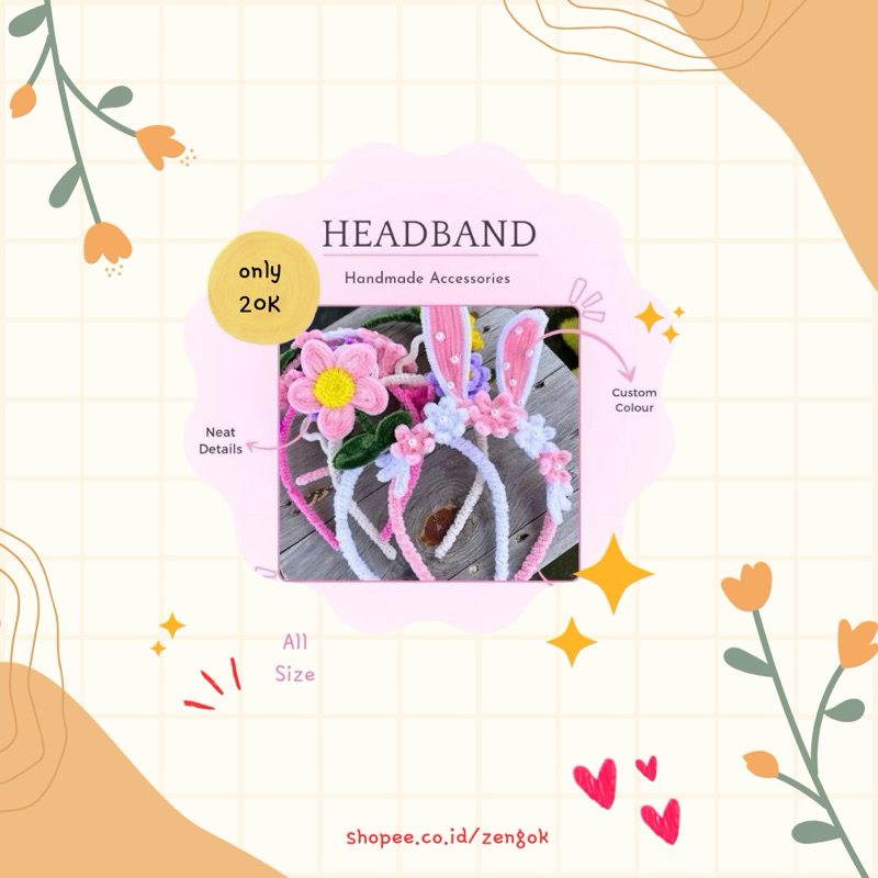 bando strawberry / bando anak / bando anak perempuan /bando anak murah