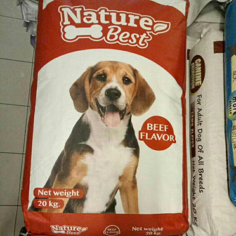 Makanan anjing Nature Best Beef Flavor 20kg