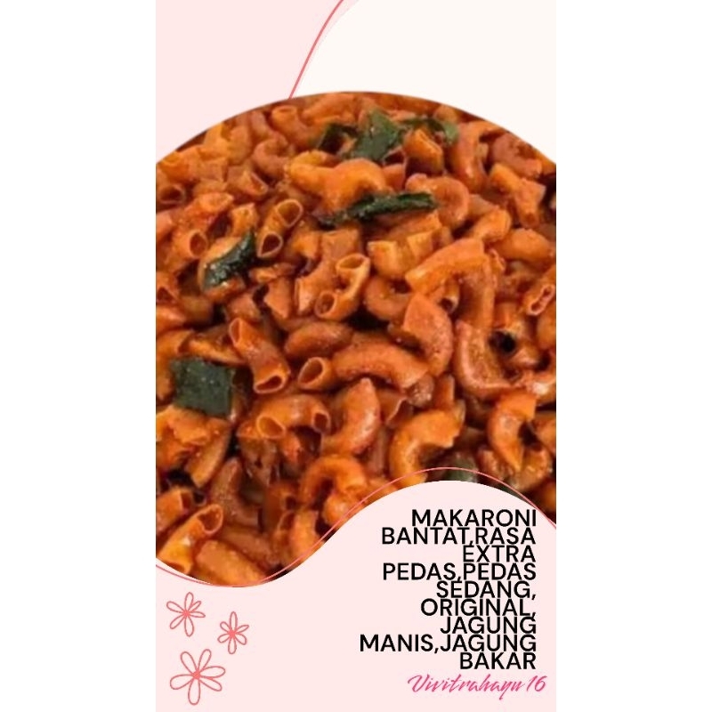 

MAKARONI BANTET, BELI 5 GRATIS 1, BERBAGAI RASA SEPERTI, EXTRA PEDAS, PEDAS, ORIGINAL, DLL