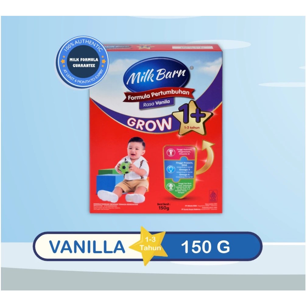 

MILKBARN Formula Pertumbuhan Rasa Vanila Grow 1+ Netto 150gr