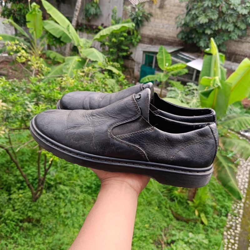 Size 43 | Doctor Martens (DocMart) Ethan Hitam Sepatu Formal Kerja Pantofel Unisex Second Original
