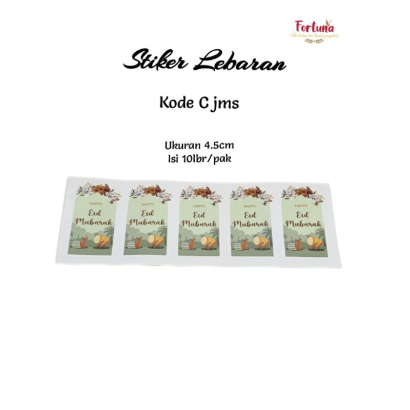

Stiker Lebaran 7cm Kode C JMS isi 10pcs/pak