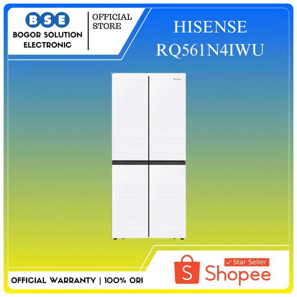 Kulkas 4 Pintu 520 liter Inverter Hisense RQ561N4IWU Warna Putih