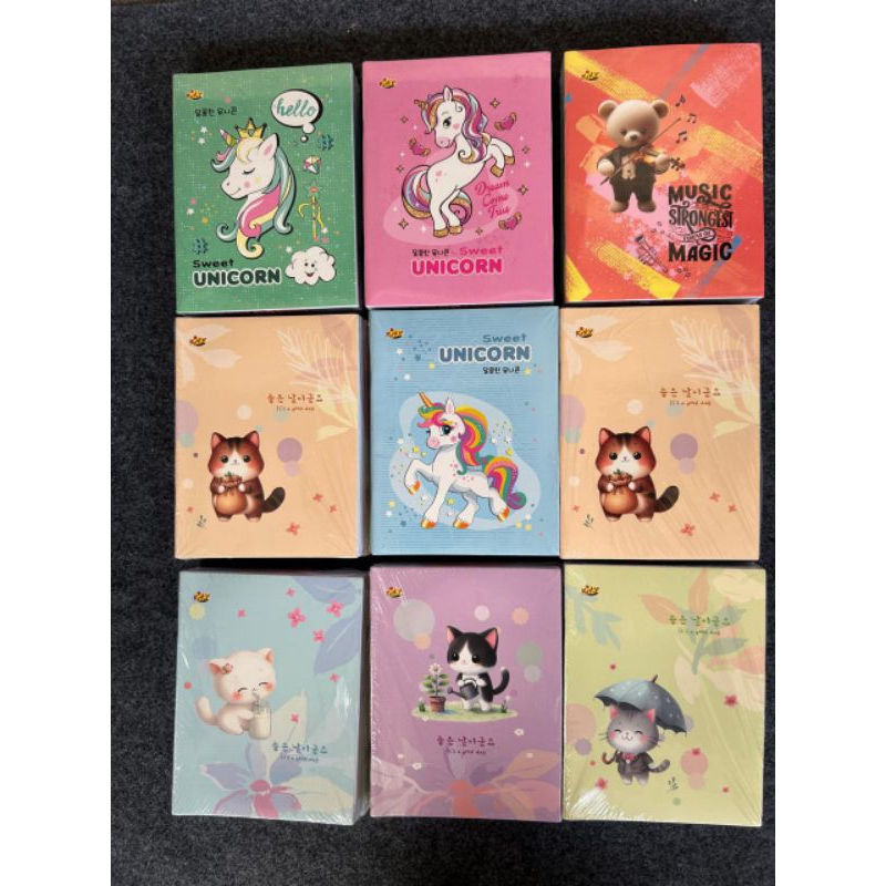 

1 PACK 10 PCS BUKU KIKY 38 MOTIF KARAKTER CEWEK COWOK ISI BUKU GARIS WARNA
