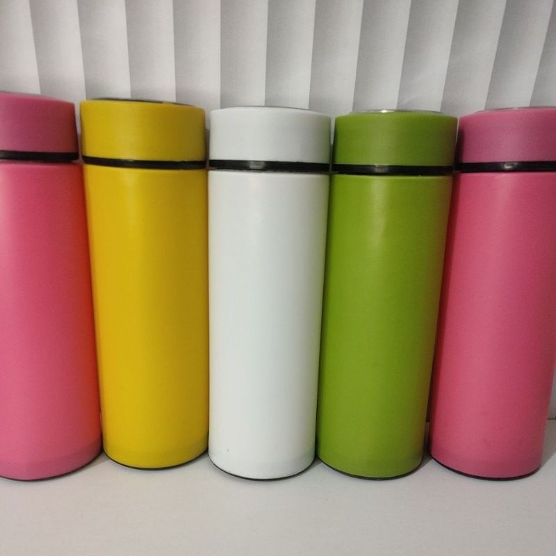 SOUVENIR BOTOL TUMBLER KACA WARNA / TUMBLER SIXOUP POLOS / BOTOL KACA LIFE POLOS 420ML