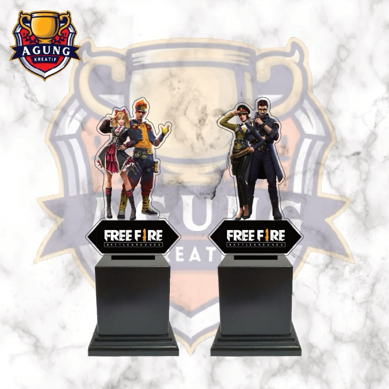 PIALA FREE FIRE PIALA E SPORT AKRILIK MURAH CUSTOM